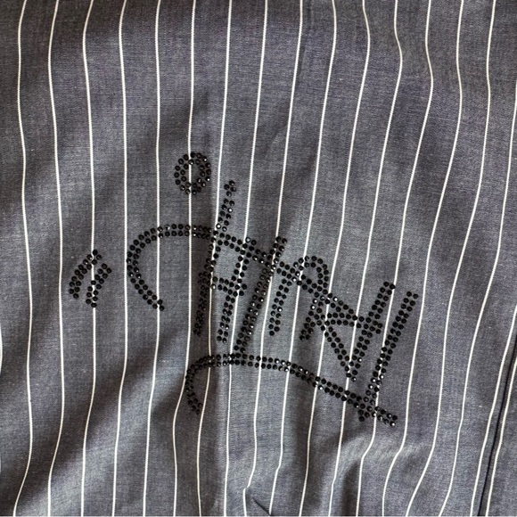 Zadig & Voltaire Taskiz Strass button up shirt embellished striped S - Picture 10 of 16